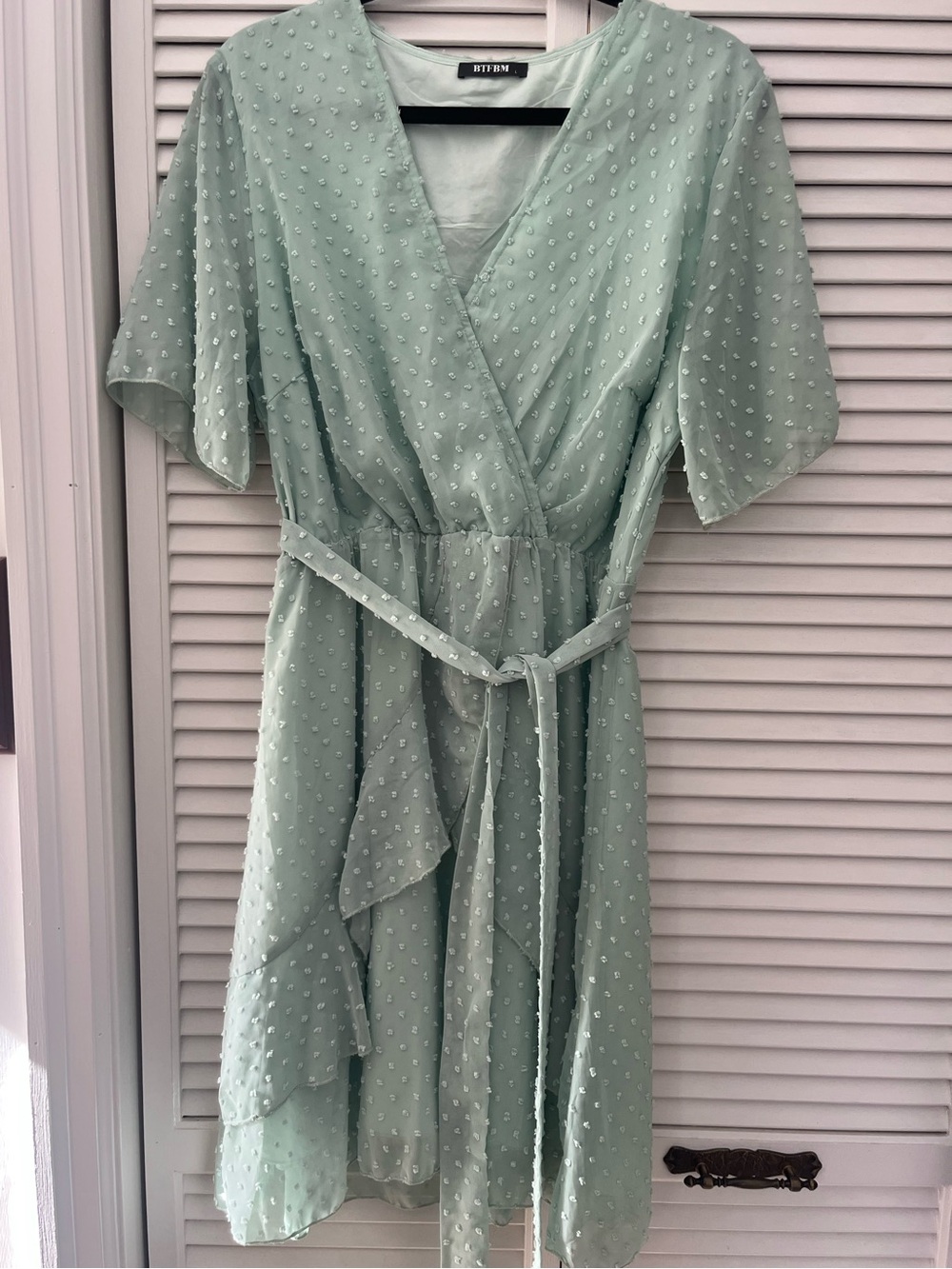 Byron Mint Green Wrap Dress